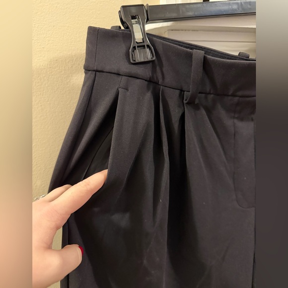 Lululemon High-Rise Daydrift Women's Black Regular Wide-Leg Trousers Pants - Picture 10 of 13